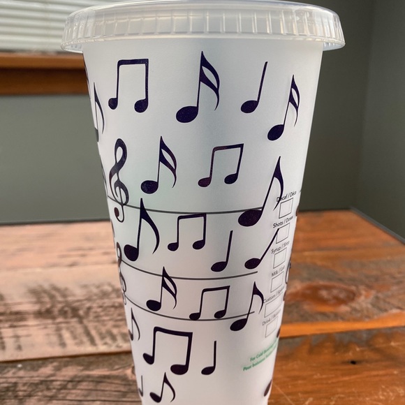Starbucks cold cup venti music notes - Picture 2 of 4